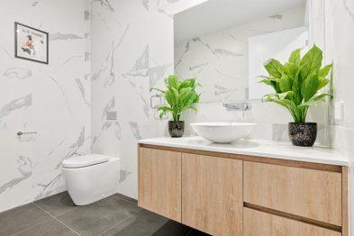 new bathroom vanity timber effect