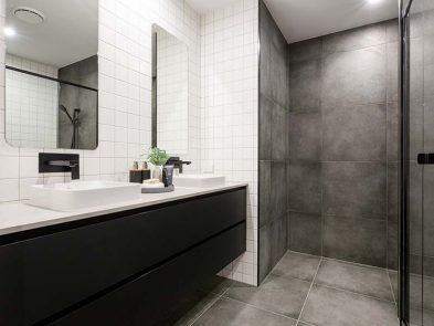 Dark Theme Bathroom Grey Sunshine Coast