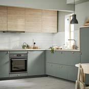 Soft Grey Green Kitchen Joinery