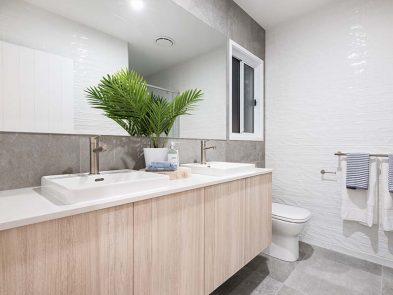 Timber Look Vanity No Handles Sunshine Coast