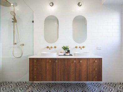 Timber Vanity Oval Mirrors Custom Design Kawana